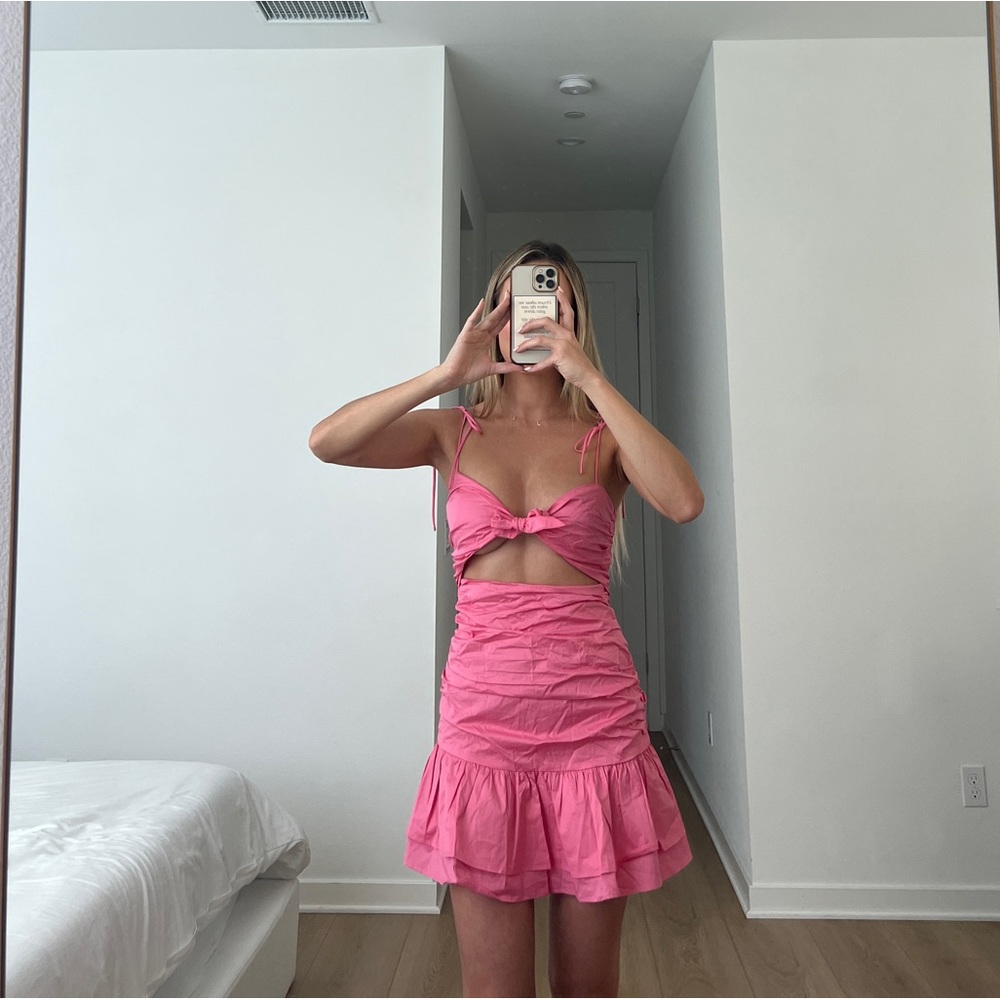 Hello molly  pink mini dress